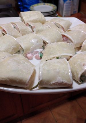 Una foto de Rollitos de queso para picotear