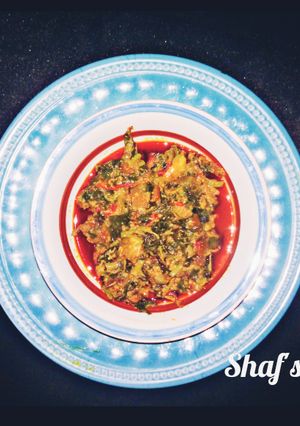 A picture of Vegetable soup.