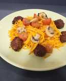 Spaguetis de Calabaza con albóndigas vegetarianas