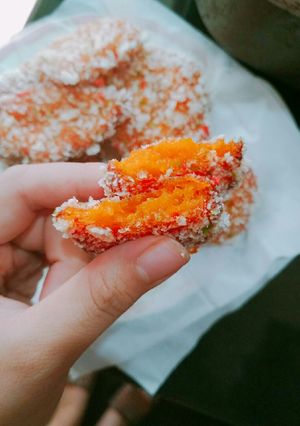 Hình của món Bánh bí đỏ chay.