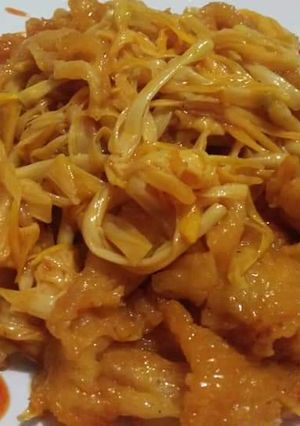 Foto resep Fishmaw night flowers with volcano sauce