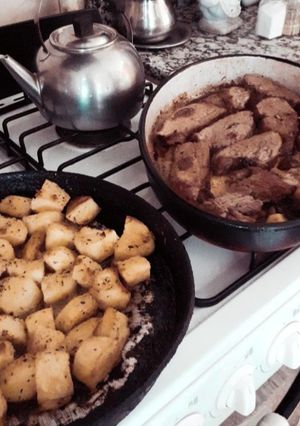 Una foto de Papas al horno crocantes