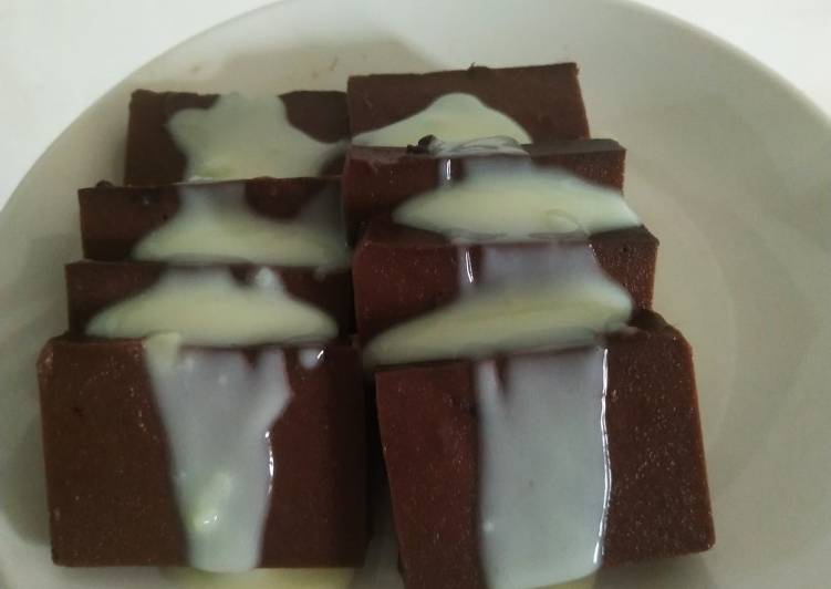 7. Puding Brownies Cokelat