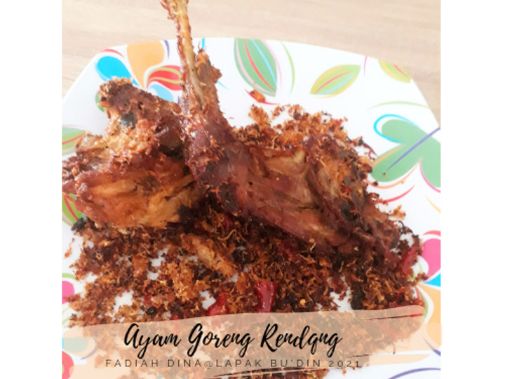 Wajib coba! Resep  bikin Ayam Goreng Rendang yang sesuai selera