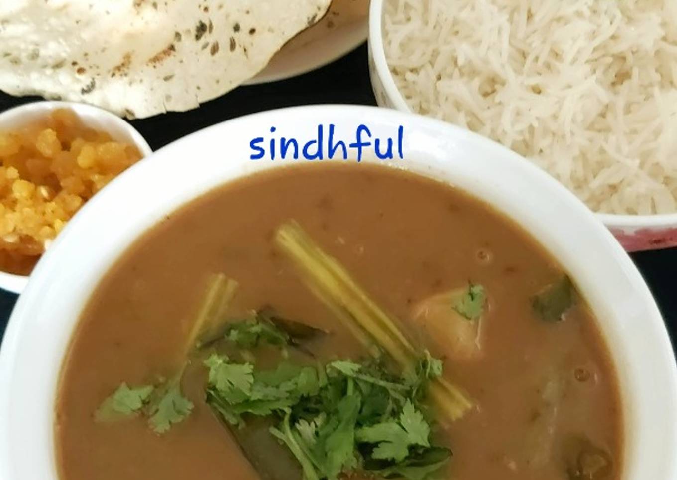 Sindhi Curry with Chawal