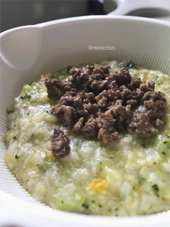 Foto resep Bubur Daging Tumis