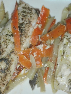 Una foto de Pescado en papillote