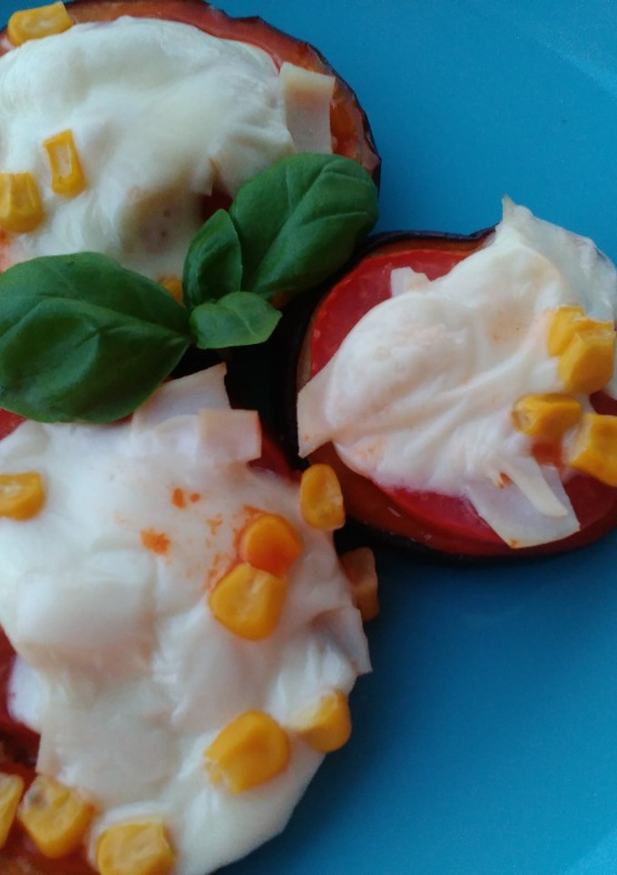 Una foto de Berenjena estilo minipizza