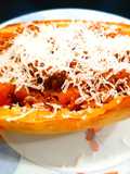Courge spaghetti façon bolognaise