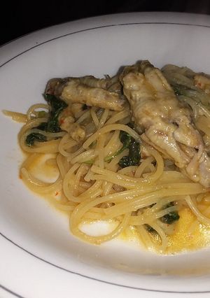 Foto resep Spagheti Ceker Bayam