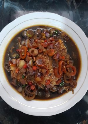 Foto resep Telor ceplok cabe gendot