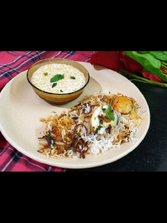 A picture of Nawabi Egg Biryani.