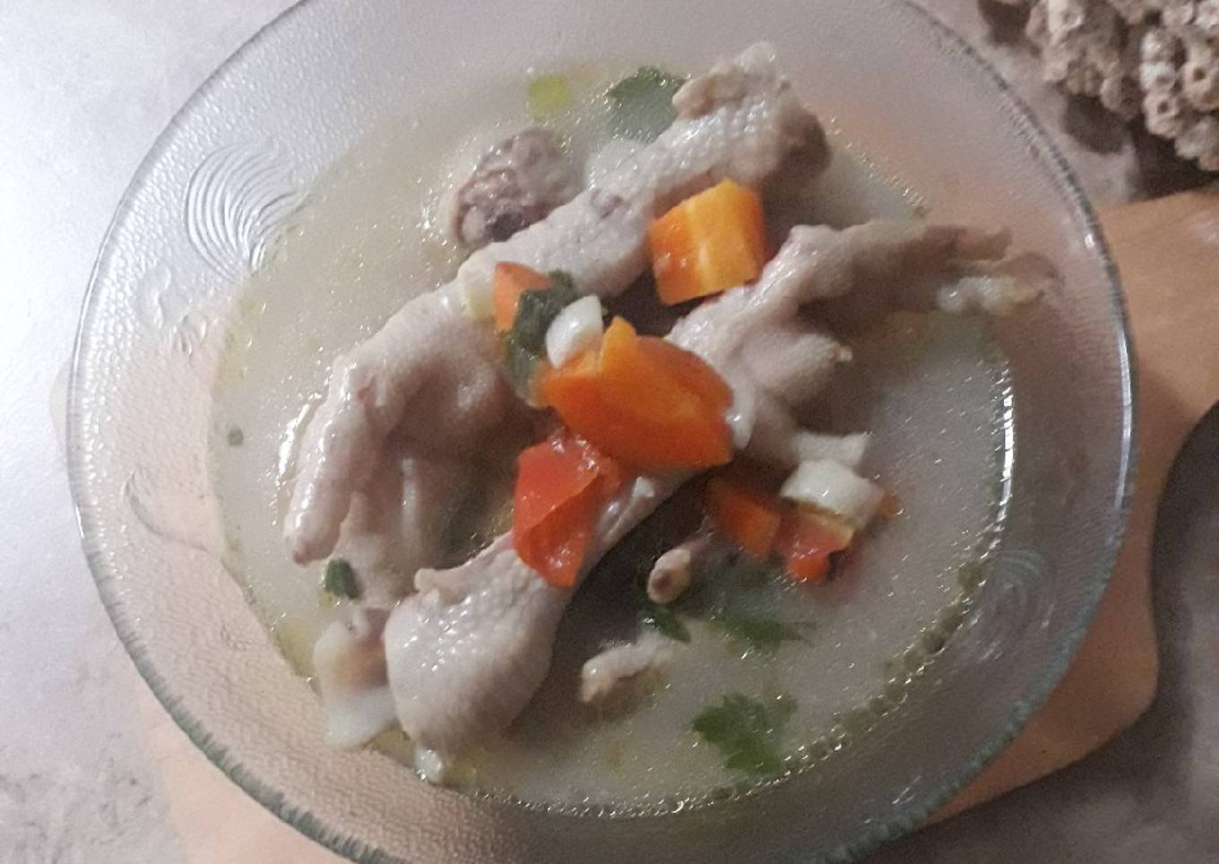 Sup ceker ayam empuk praktis