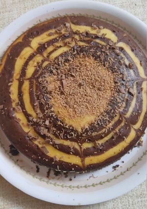 A picture of Zebra cake.