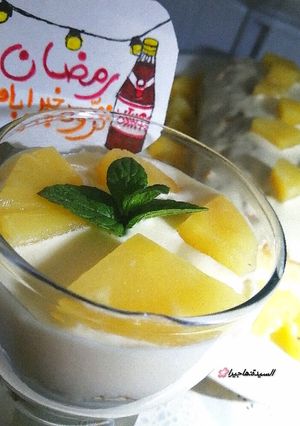 صورة لوصفة بودينغ الأناناس 🍍