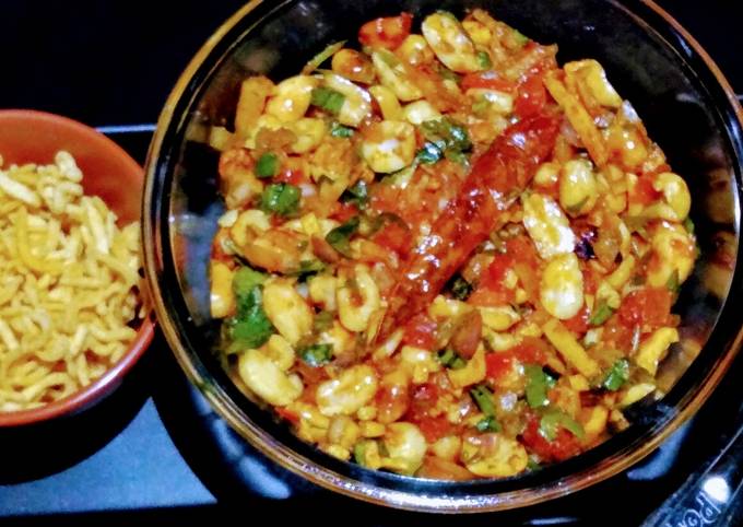 Peanut Sadheko Peanut Salad in Nepali Style Badam Sadheko