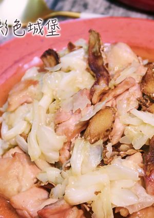 茶油香煎嫩雞高麗菜 的食譜成品照片