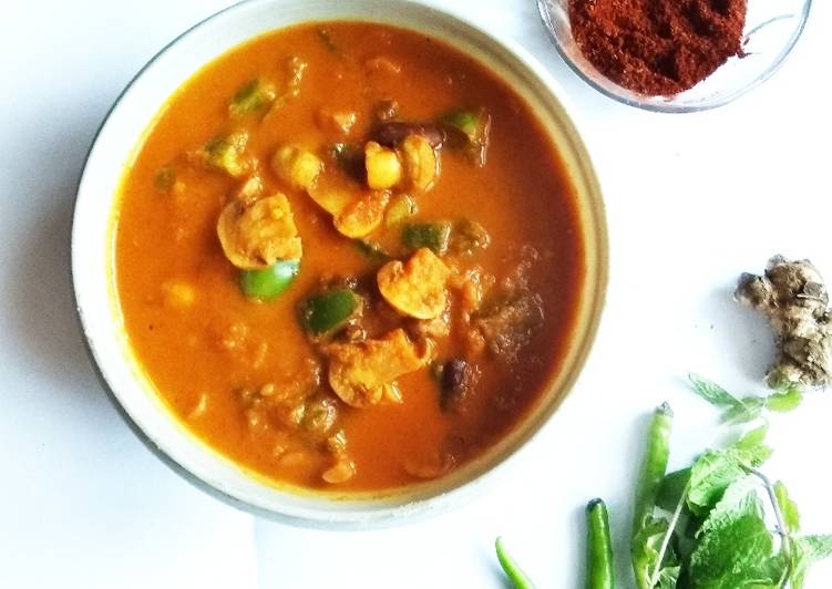 Recipe of Award-winning Healthy cashew mushroom masala