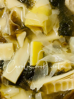 福菜桂竹筍湯-電鍋料理 的食譜成品照片