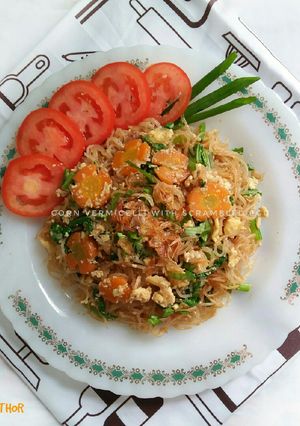 Foto resep Corn Vermicelli With Scrambled Egg