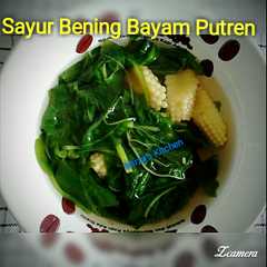 A picture of Sayur Bening Bayam Putren #menusehatanak.