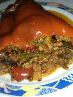 Una foto de Pimientos rellenos