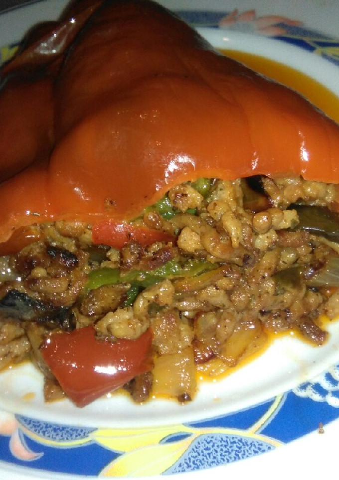 Una foto de Pimientos rellenos