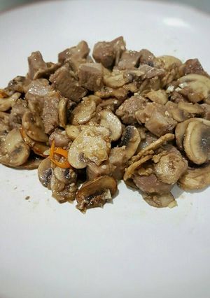 Foto resep Tumis champignon dan babi special