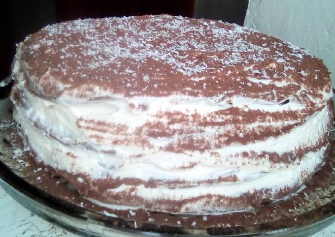 Быстрый торт на сковороде без выпечки – пошаговый рецепт приготовления с фото