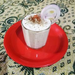 Onion raita A picture of Onion raita.