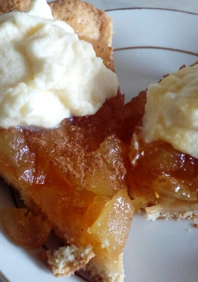 Una foto de Tarta de manzana re sencilla