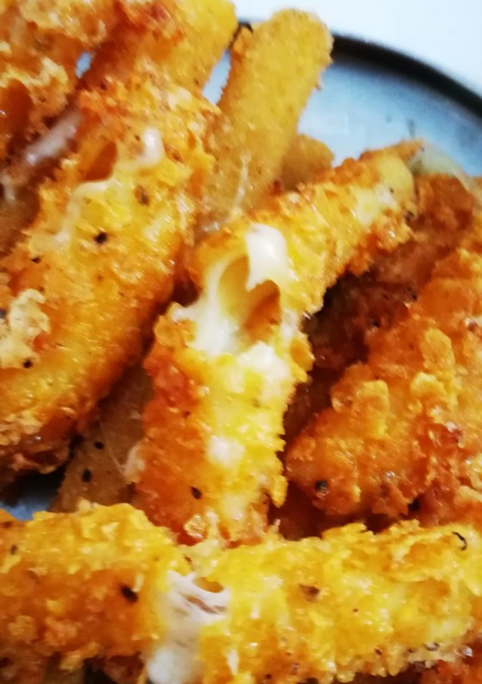 Una foto de Fritos de provolone