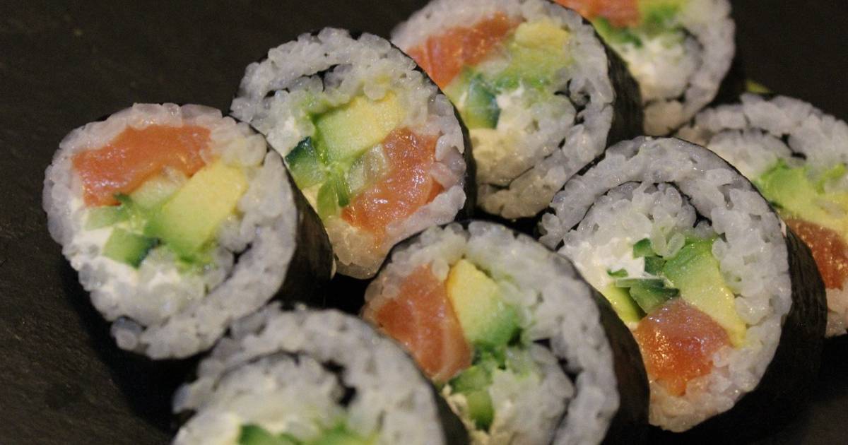 Makis de salmón y aguacate Receta de La Cocina Del Pirata- Cookpad