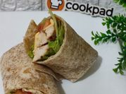 Gambar healthy chicken wrap