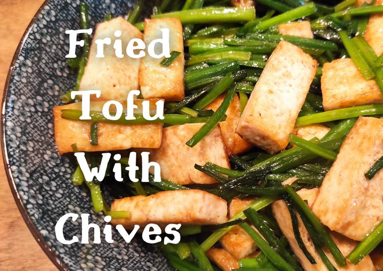 Recipe of Yummy Fried Tofu with Chives