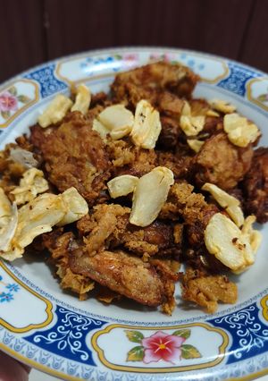 Foto resep Sayap Tengah Jahe Bawang Putih Ketumbar Lada Hitam Goreng Middle Wing Fried Coating