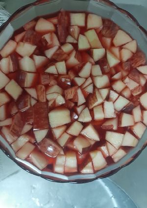 Una foto de Gelatina con fruta