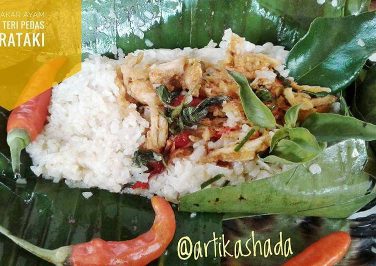  Resep  Nasi  Bakar  Ayam Suwir Teri  Pedas  Keto oleh Ike Shada 