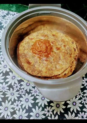 A picture of Millets Masala Mint Roti.