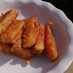 A picture of Yam pakora.