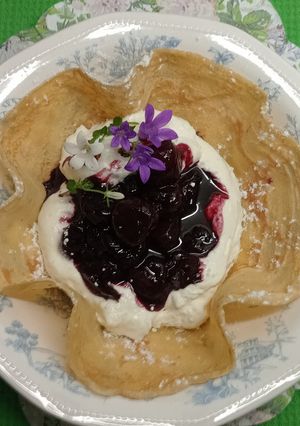 Foto principal de Crêpes con crema de cerezas
