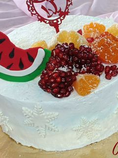 عکسی از دستور کیک شب یلدا برای عروس