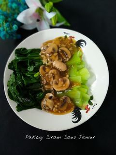 Foto resep Pakcoy Siram Saus Jamur