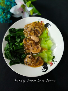 Foto resep Pakcoy Siram Saus Jamur