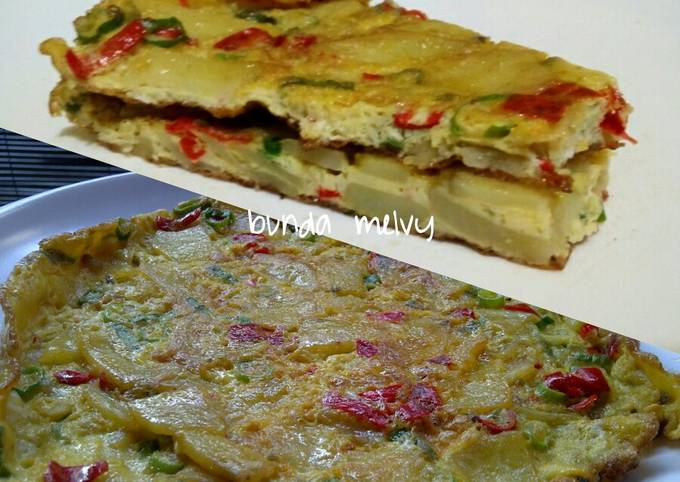 Omelet Spanyol (Telur Dadar Kentang)