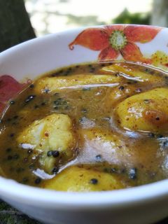 কচুর মুখীর কাসুন্দি চাটনি (kochur mukhir kasundi chatni recipe in Bengali) রেসিপির প্রধান ছবি
