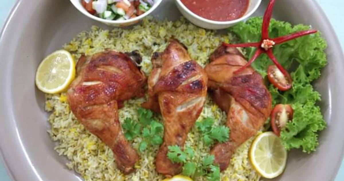Resipi Nasi Arab Ayam Kabsah Sos Salad Sup