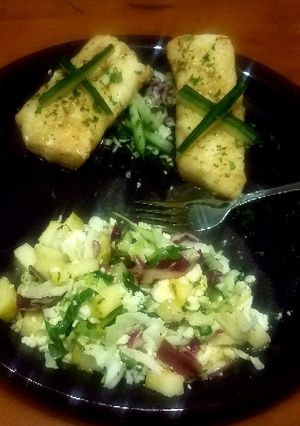 A picture of Lemon and white pepper cod.