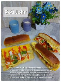 Foto resep Roti John Sourdough (Omelette Sandwich)