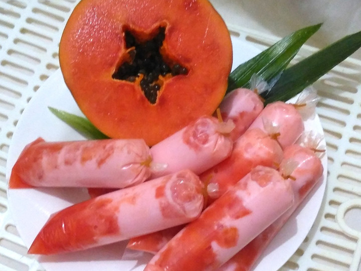 Resep Es Lilin Pepaya, Bikin Ngiler